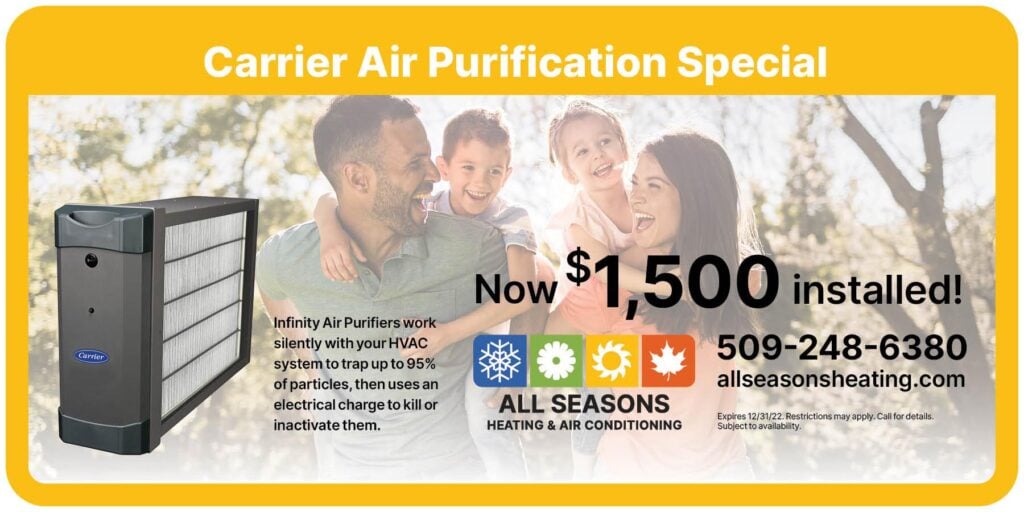 Carrier Air purification special. Expires 13/31/2022.
